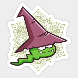 Little Green Ghost Sticker